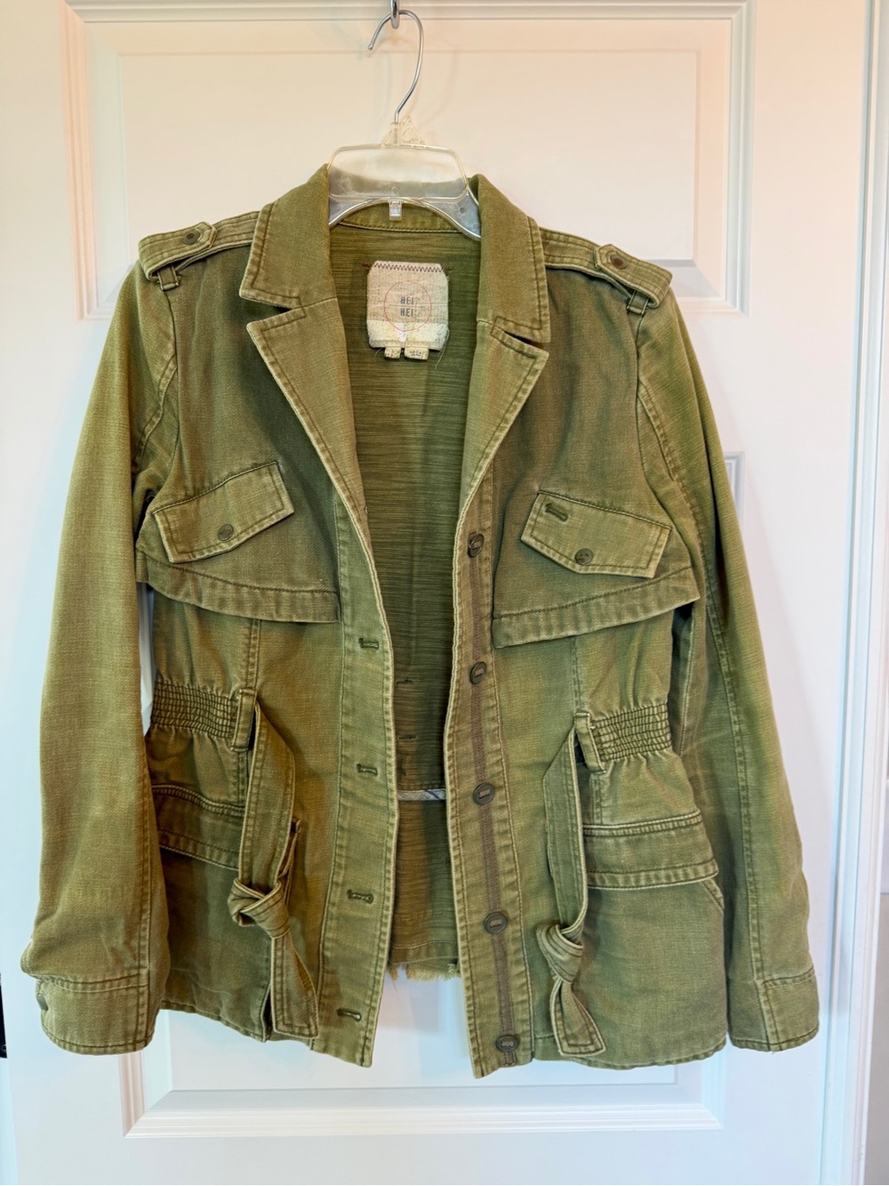 Anthropologie Hei Hei Olive Green Utility Jacket - Women